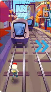 subway surfers swipe right to change lane
