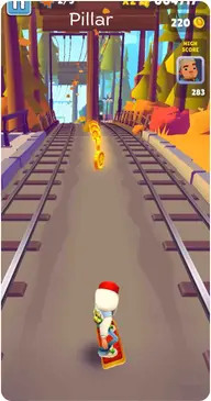 subway surfers dodge pillar obstacle