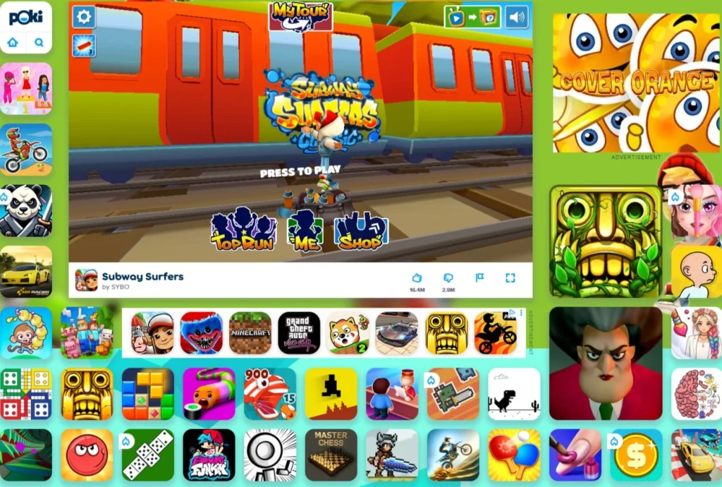 How to play Subway Surfers online? 1 Play Subway Surfers online on Poki