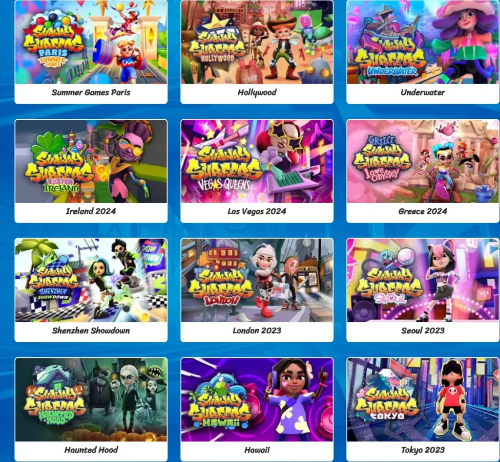 Play Subway Surfers online on Subwaysurfer.org